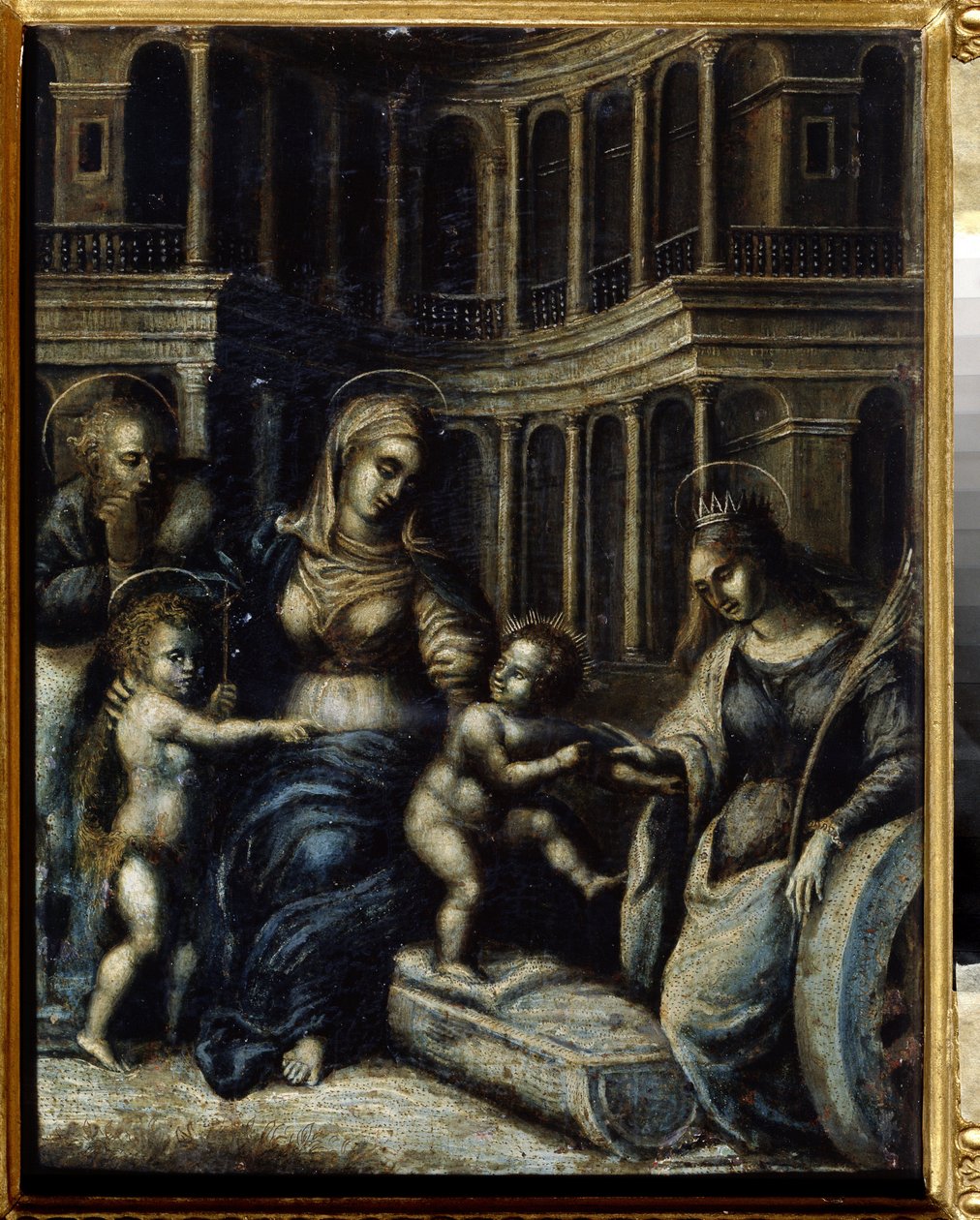 La sainte famille avec sainte Catherine - Giulio Romano