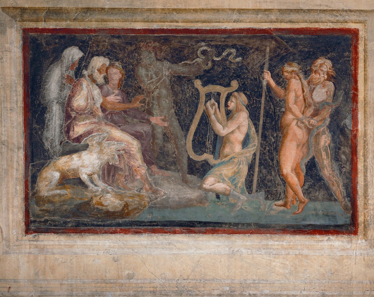 Scène mythologique (fresque) - Giulio Romano