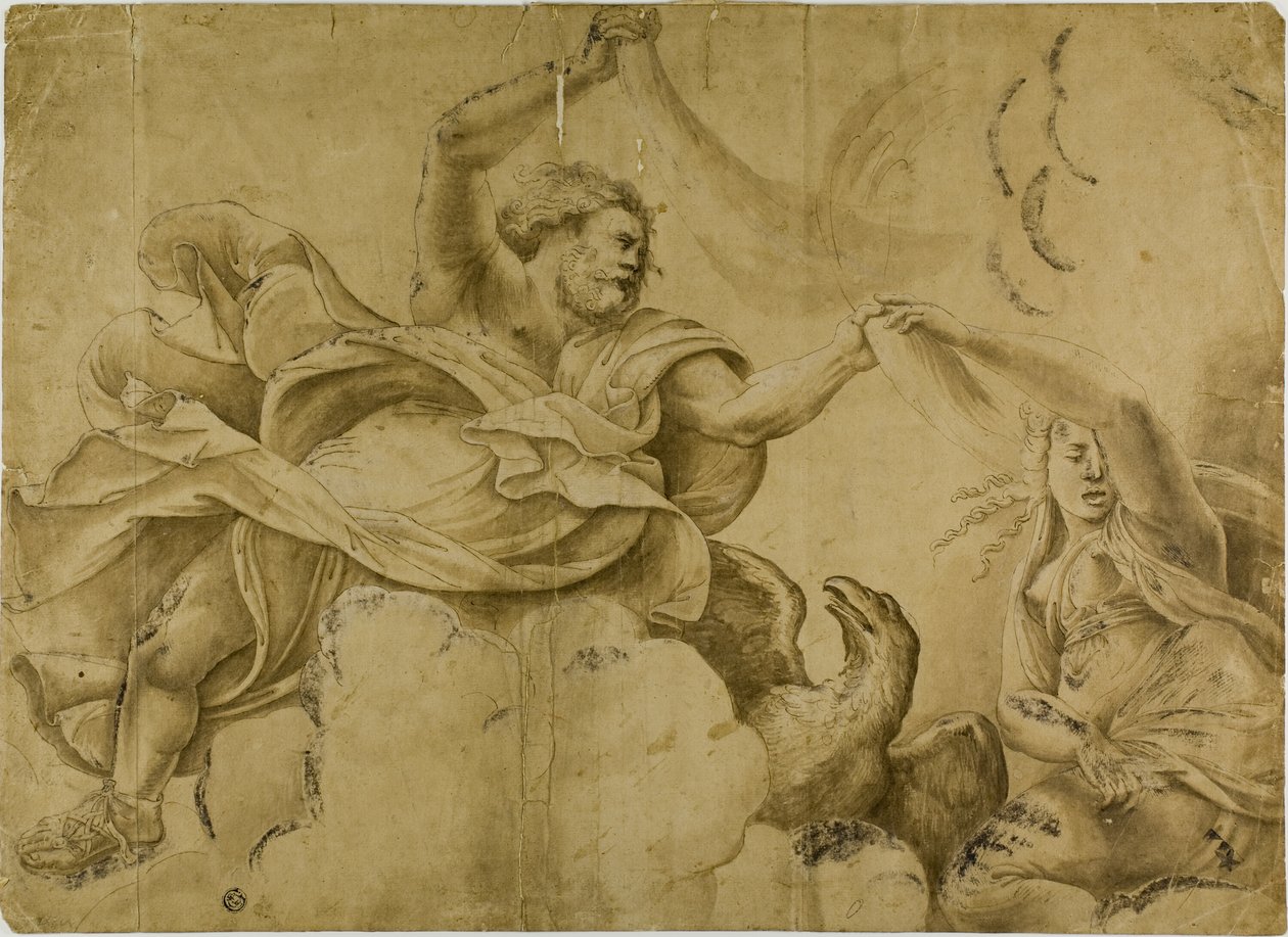 Étude sur les coups de tonnerre de Jupiter - Giulio Romano