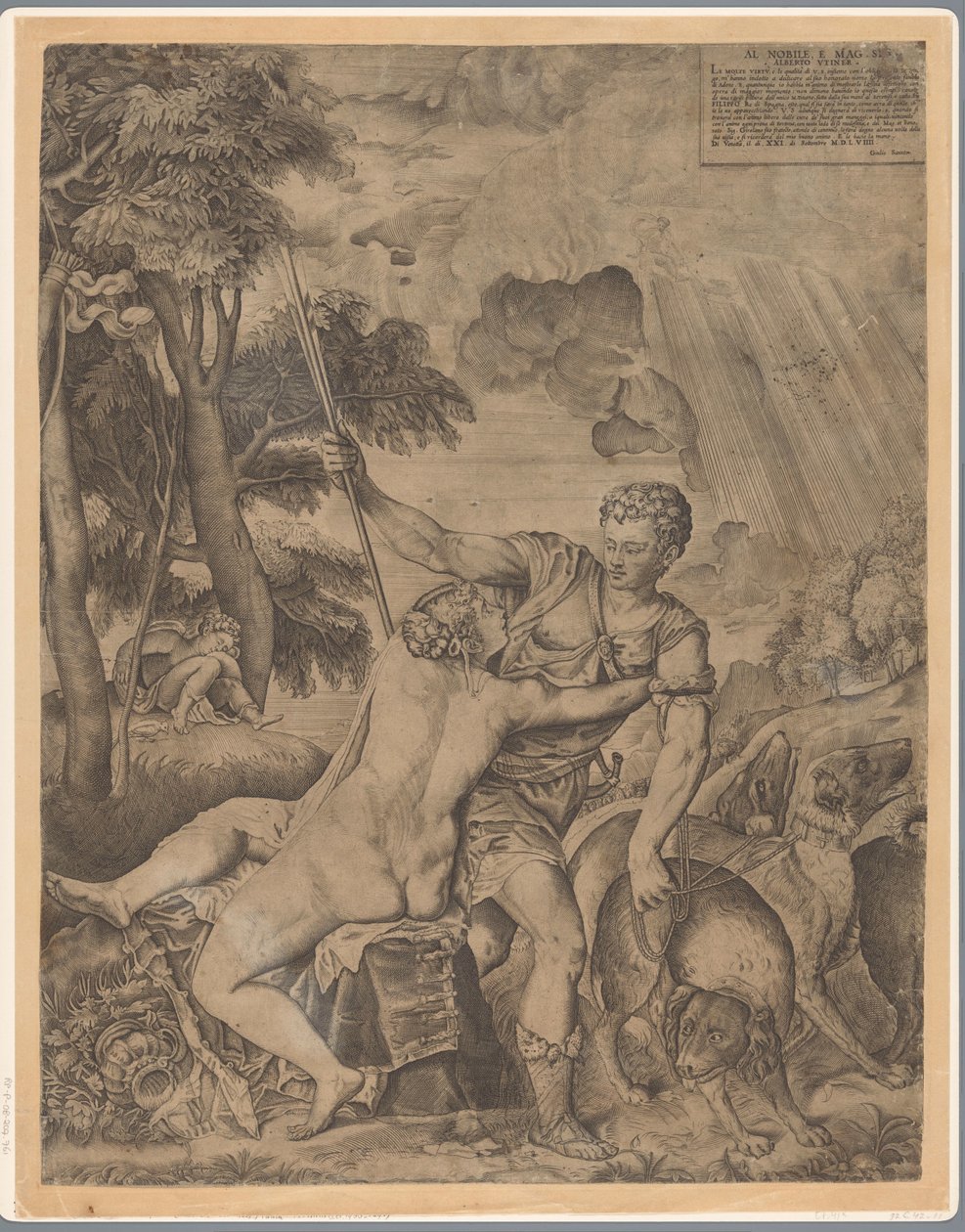 Vénus et Adonis - Giulio Sanuto