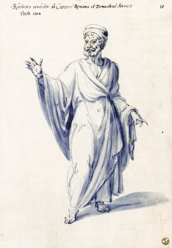 Costume de la figure allégorique Rhétorique - Giuseppe Arcimboldo