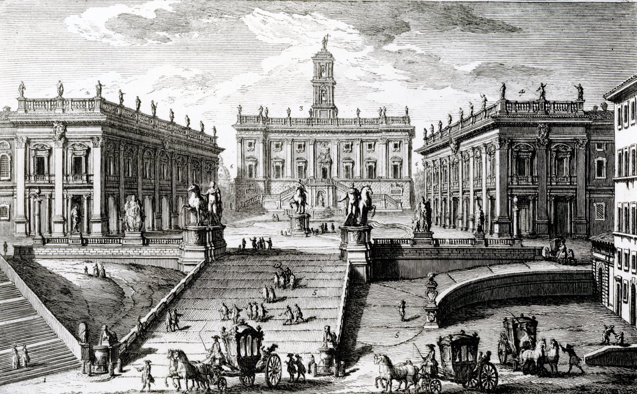 Piazza del Campidoglio - Giuseppe Vasi