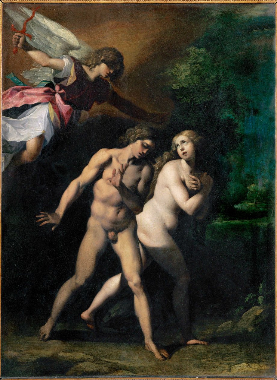 Adam et Eve expulsés du paradis ... - Giuseppe (1568 1640) Cesari