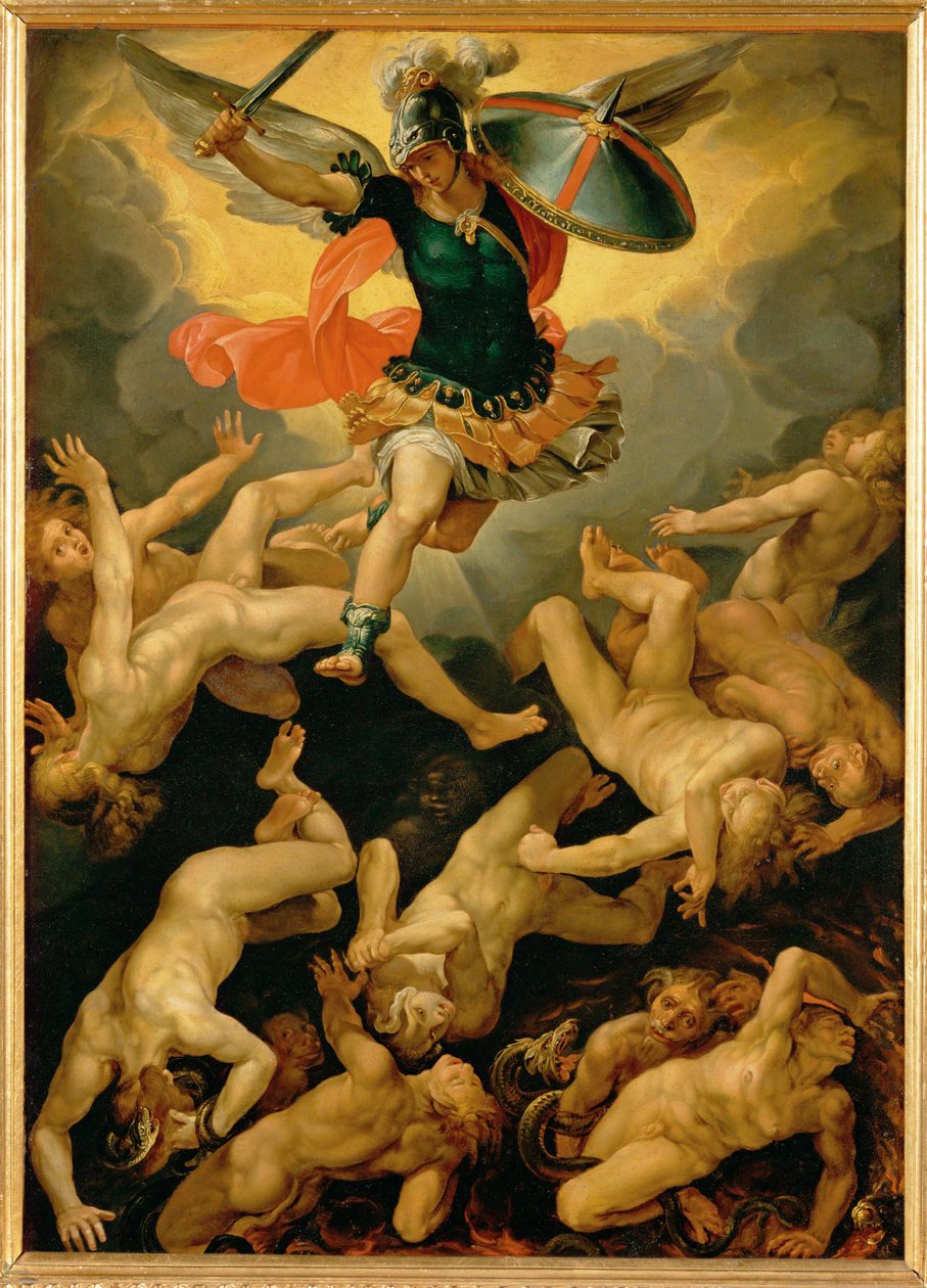Chute des anges rebelles (peinture) - Giuseppe (1568-1640) Cesari