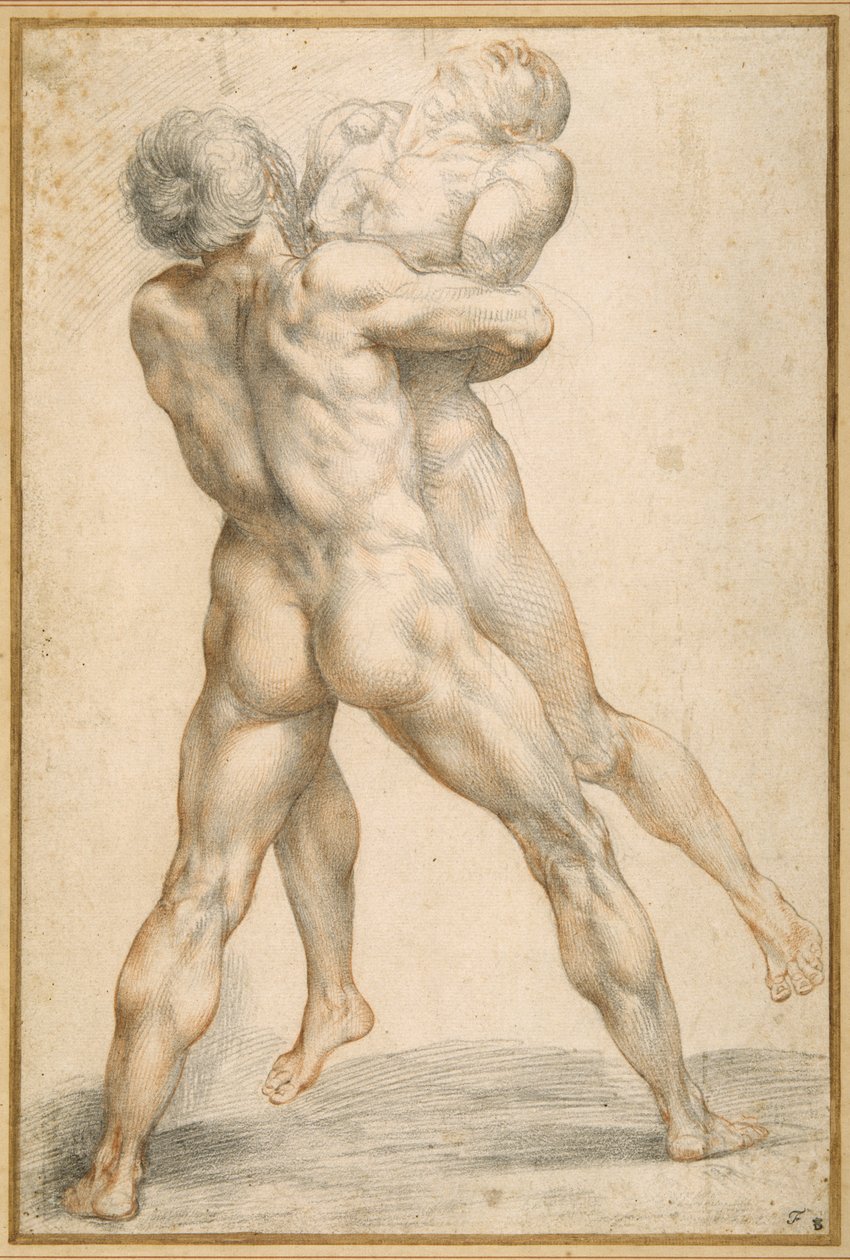 Hercule luttant avec Antée - Giuseppe Cesari
