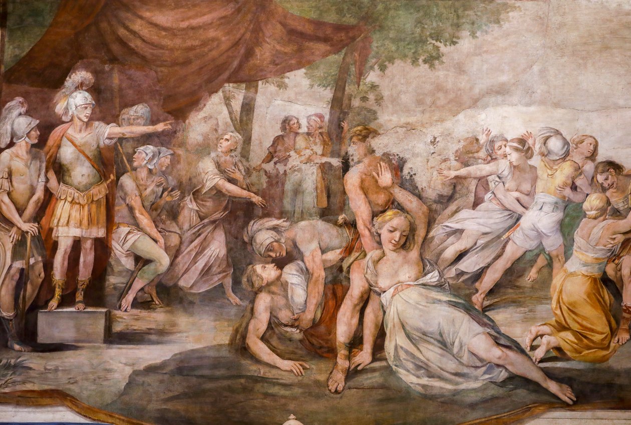 Enlèvement des Sabines (détail) - Giuseppe (1568-1640) Cesari