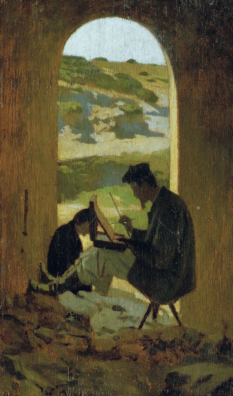 Le peintre Stanislao Pointeau, c.1863 - Giuseppe Abbati