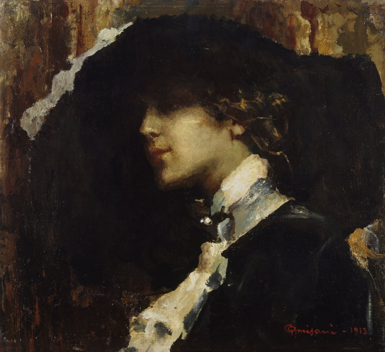 Chapeau noir - Giuseppe Amisani