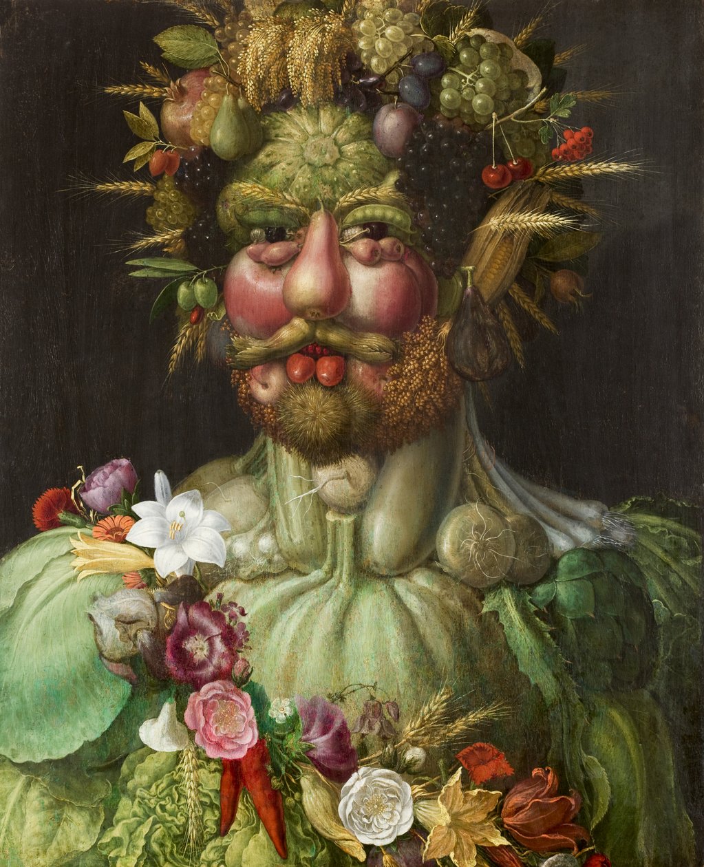 Vertumne, portrait, allégorie - Giuseppe Arcimboldo