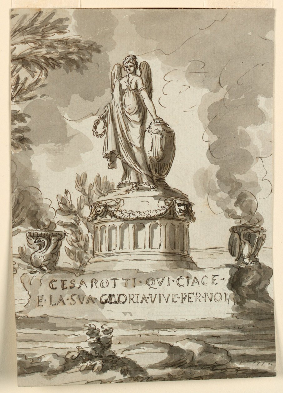 Monument Sépulcral pour Melchiore Cesarotti, Professeur à Padoue - Giuseppe Barberi