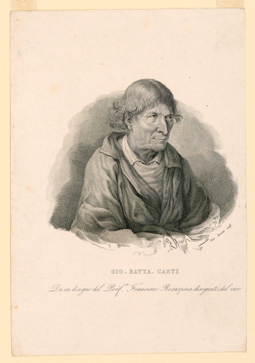 Portrait de Giovanni Battista Casti (1721-1803) - Giuseppe Beretta