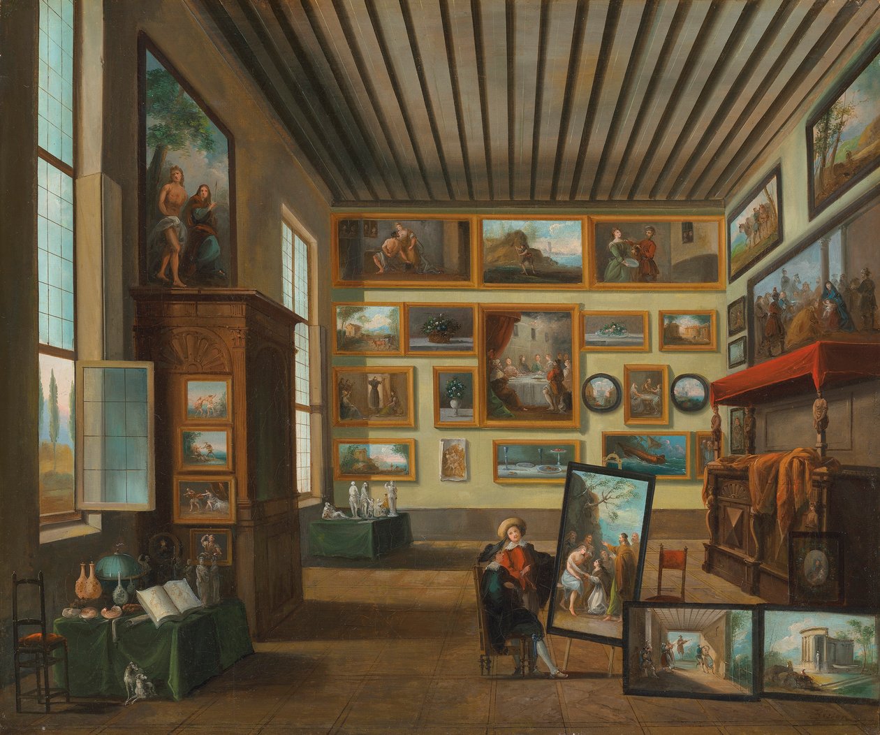 Un cabinet de collectionneur - Giuseppe Bernardino Bison