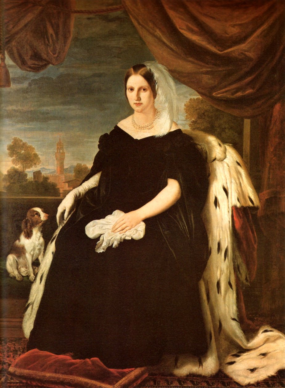 Portrait de Marie-Antoinette de Toscane - Giuseppe Bezzuoli