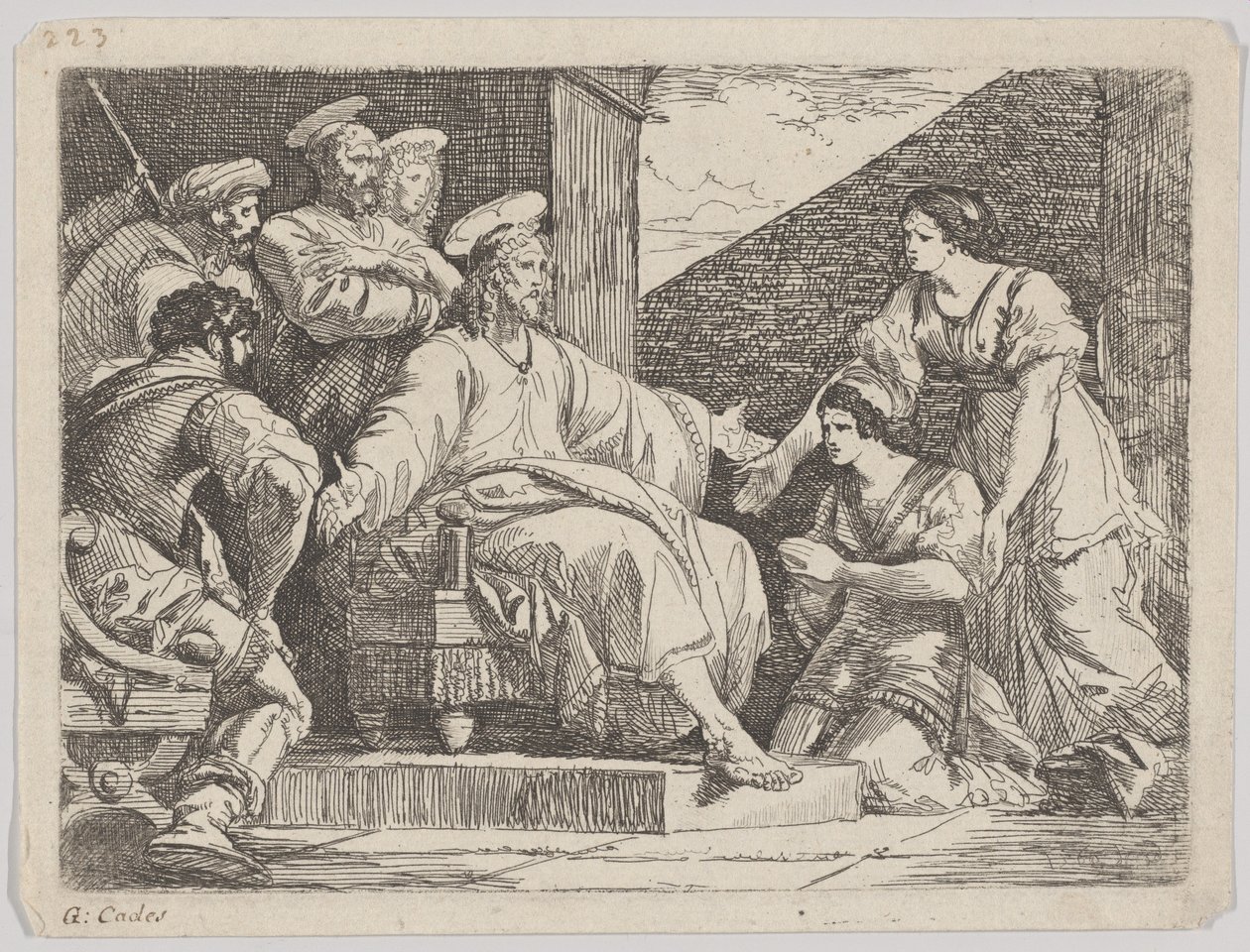 Christ assis prêchant - Giuseppe Cades