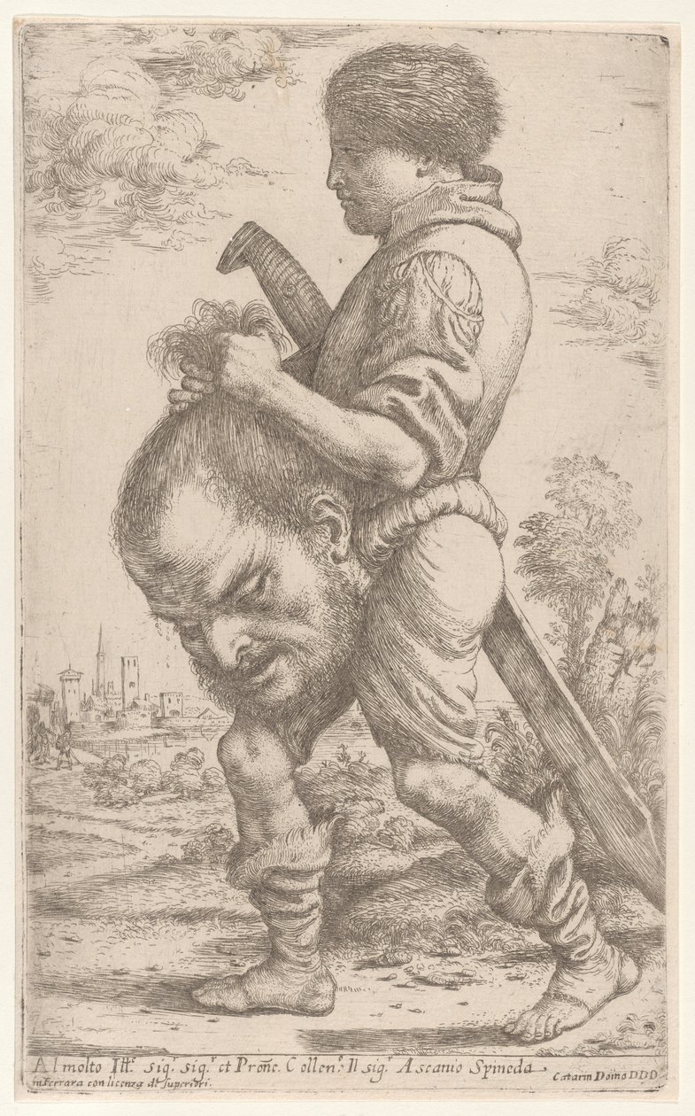 David portant la tête de Goliath, qu