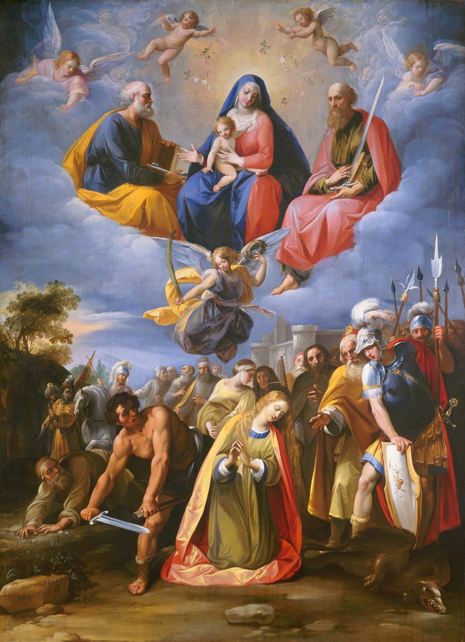 Le martyre de Sainte Marguerite - Giuseppe Cesari