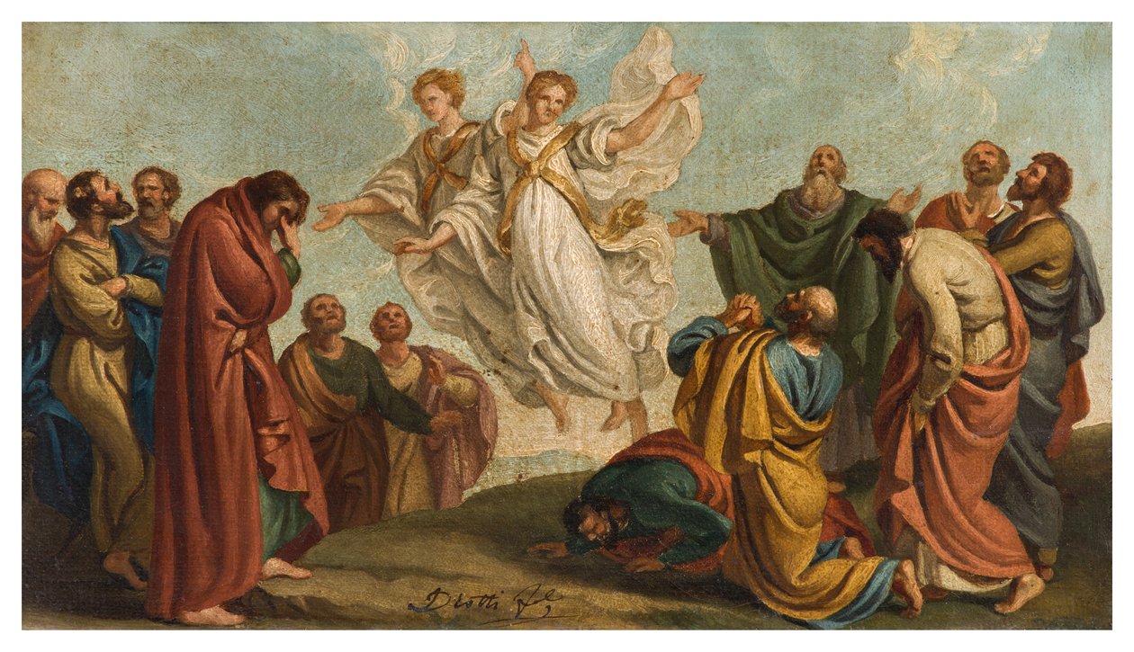 Giuseppe Diotti, Esquisse, Apparition des Anges aux Apôtres après l
