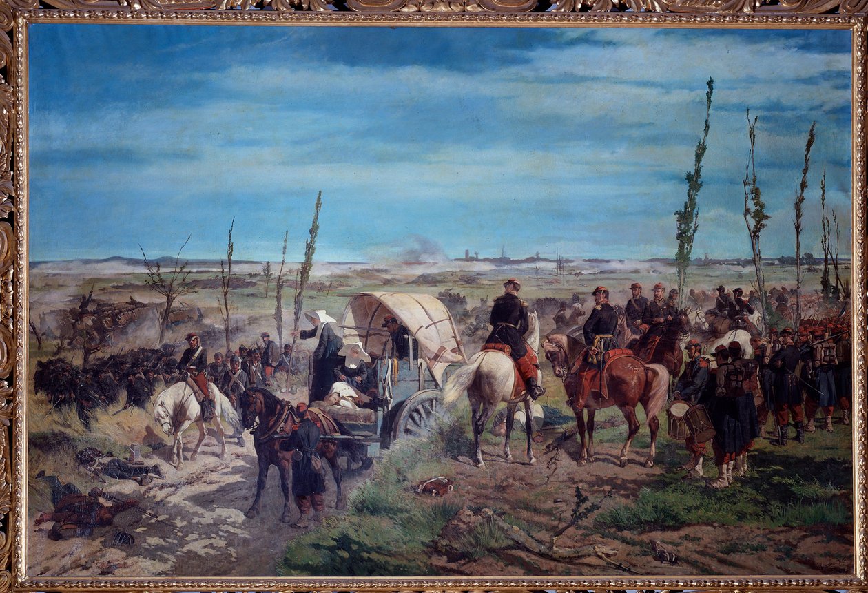 Camp militaire italien à la bataille de Magenta en 1859 - Giuseppe Fattori