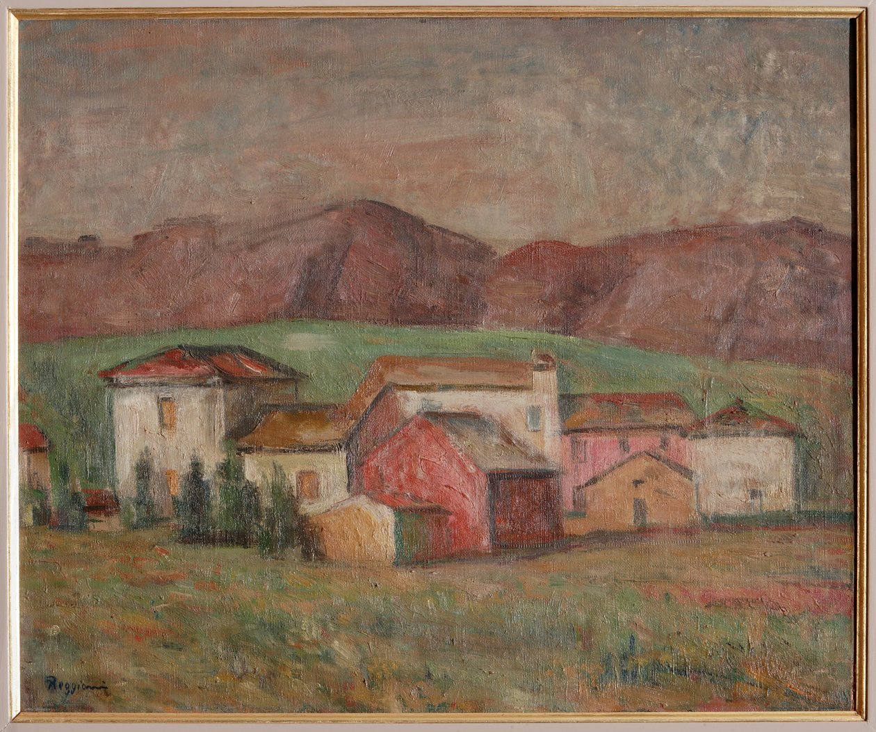 Village au pied des montagnes - Giuseppe Graziosi