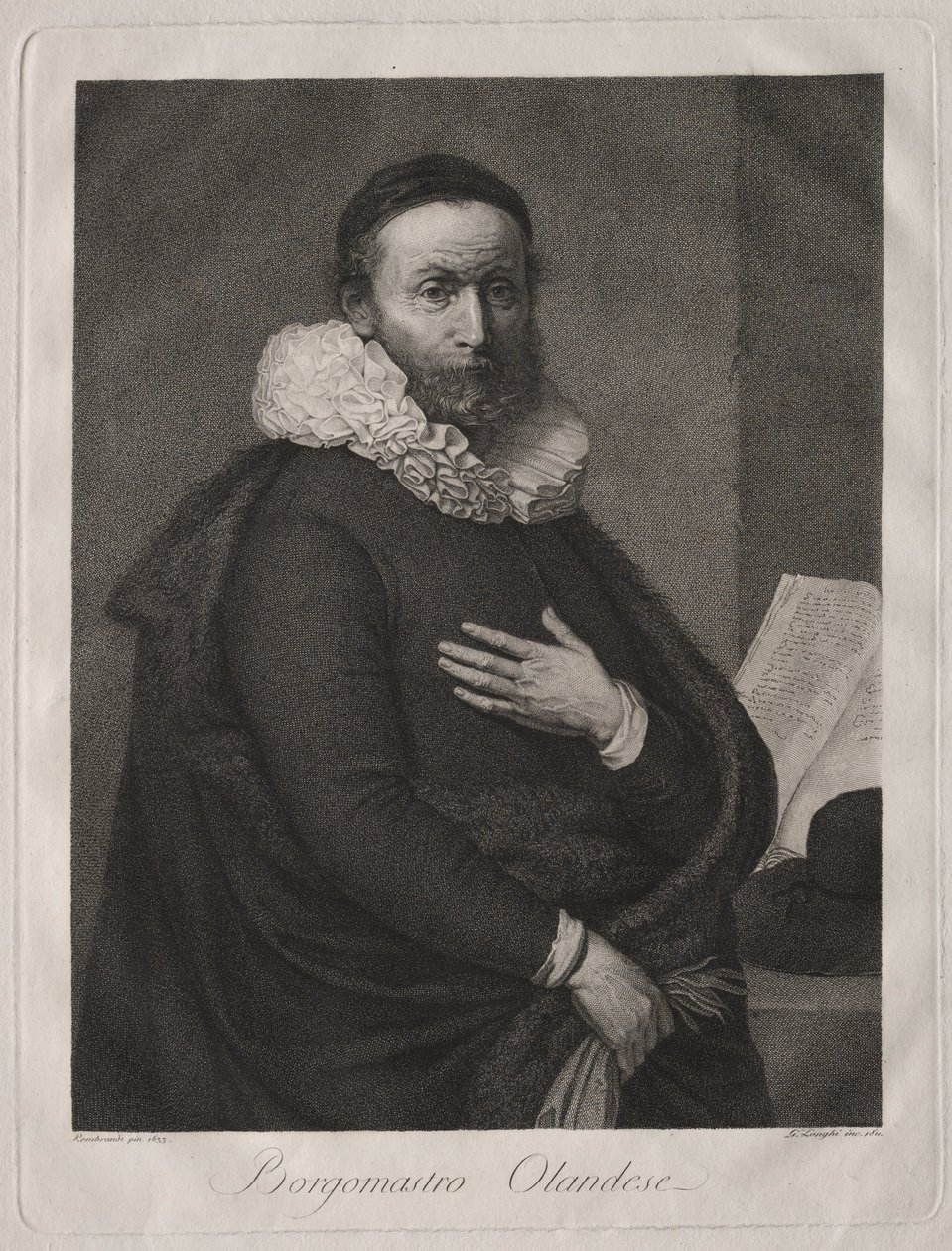 Le bourgmestre néerlandais, 1811 - Giuseppe Longhi