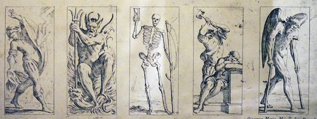 Cartes de tarot du XVIIe siècle par Giuseppe Maria Mitelli - Giuseppe Maria Mitelli