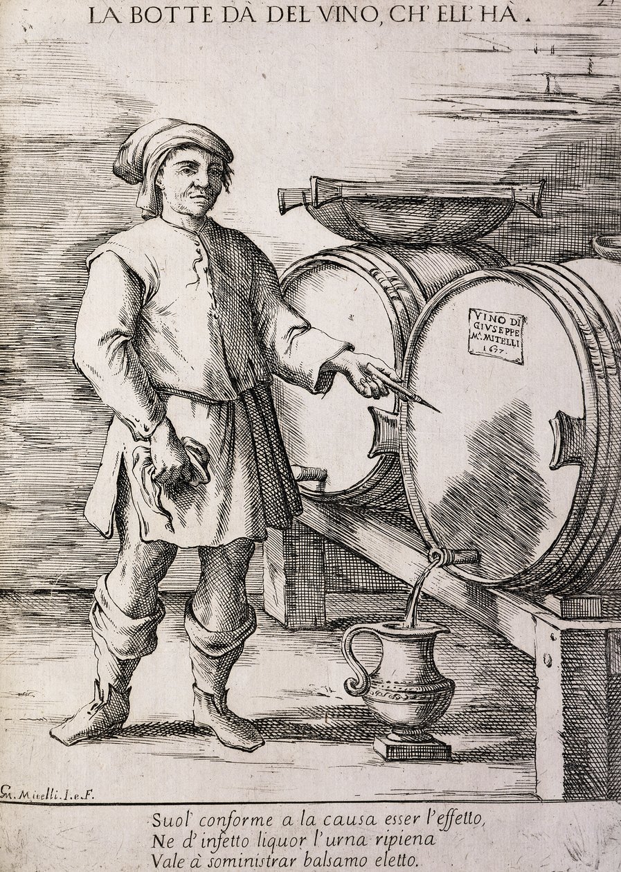 Tonneau donnant le vin qu