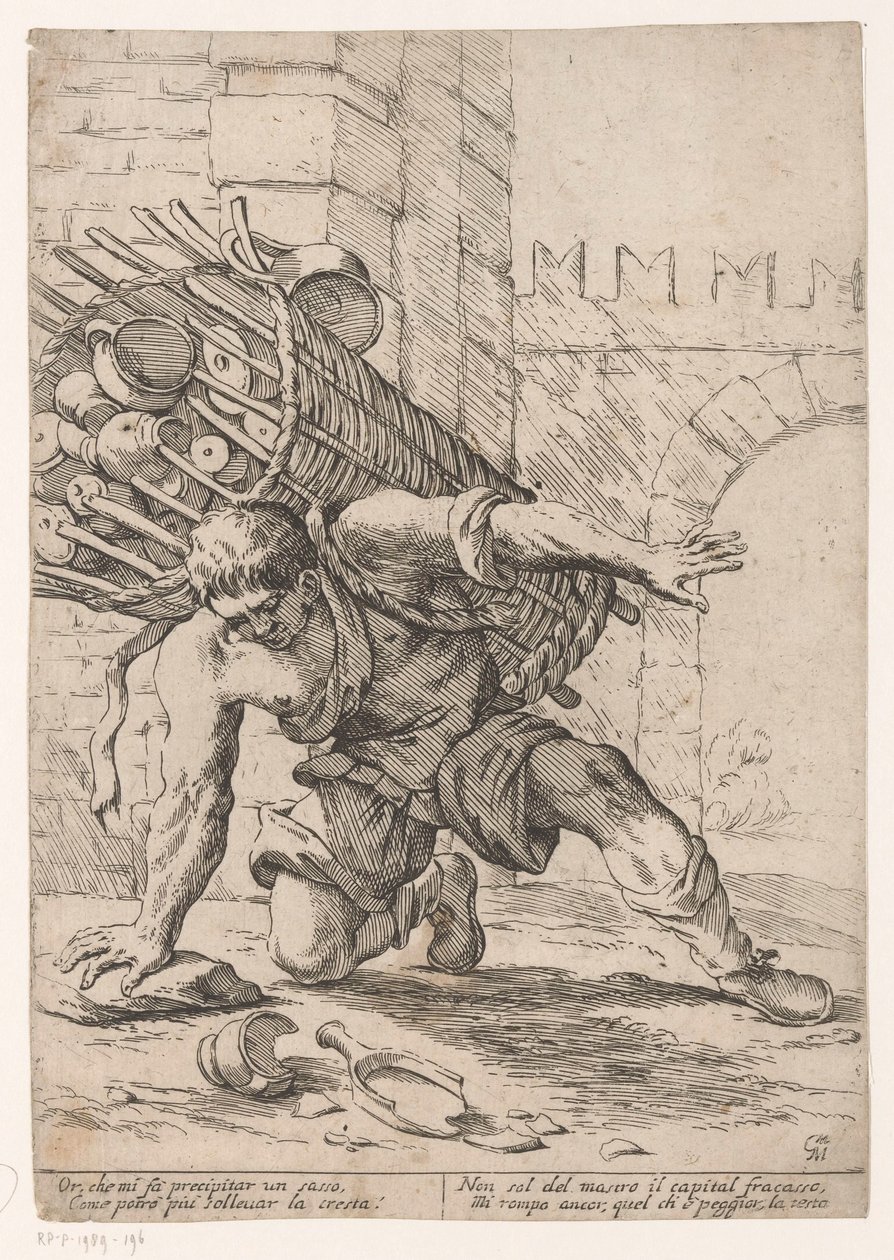 Vendeur de vaisselle - Giuseppe Maria Mitelli