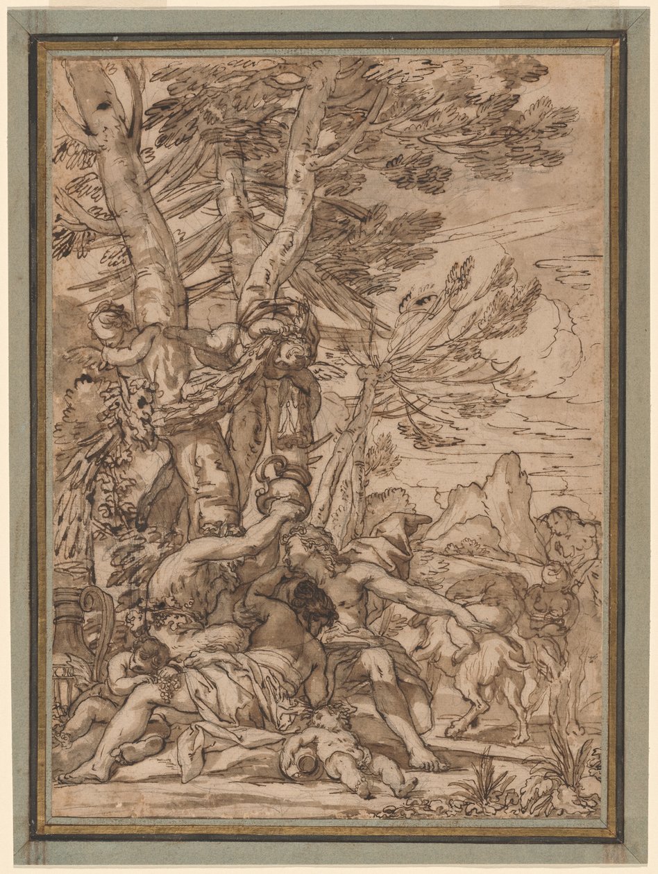 Un bacchanal - Giuseppe Nicola Nasini