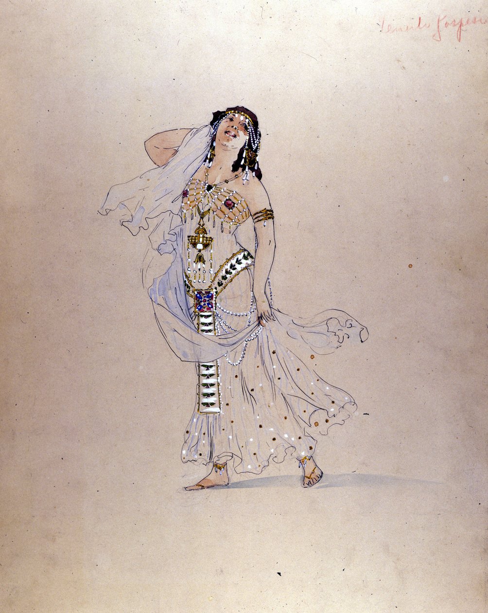 Costume de Salomé par Giuseppe Palanti pour le théâtre La Scala à Milan en 1912 - Giuseppe Palanti