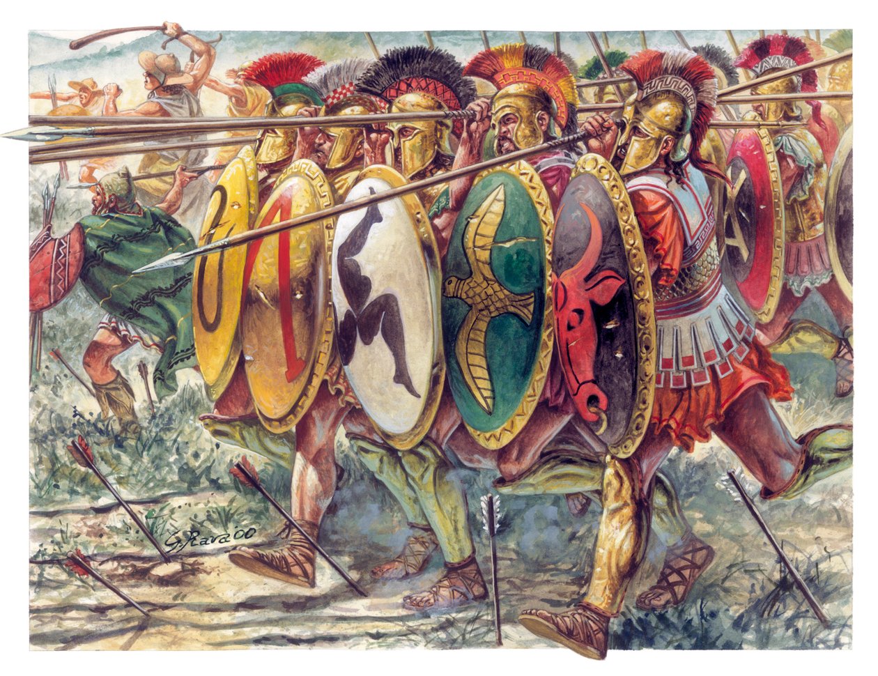 Grèce antique : hoplites - Giuseppe Rava