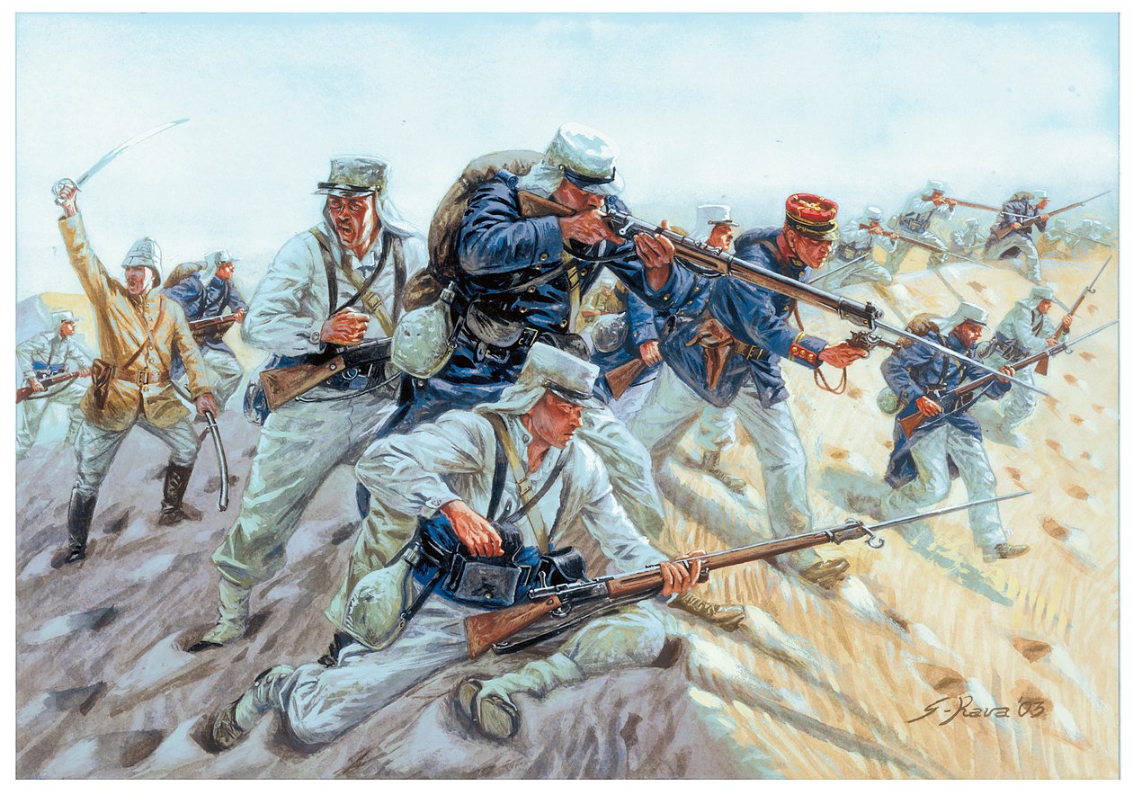 Marche ou crève Soldats de la Légion étrangère française - Illustration de Giuseppe Rava - Giuseppe Rava