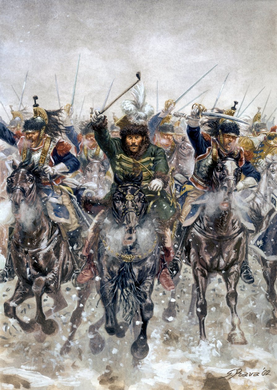 Campagne de Prusse et de Pologne : Joachim Murat (1767-1815) à la tête de la cavalerie à la bataille d