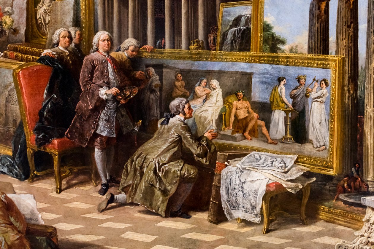 Rome antique, vers 1754/57 (Huile sur toile) - Giuseppe & Salvi Nicola (1697-1751) Pannini