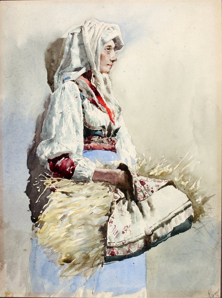Paysanne italienne - Giuseppe Signorini