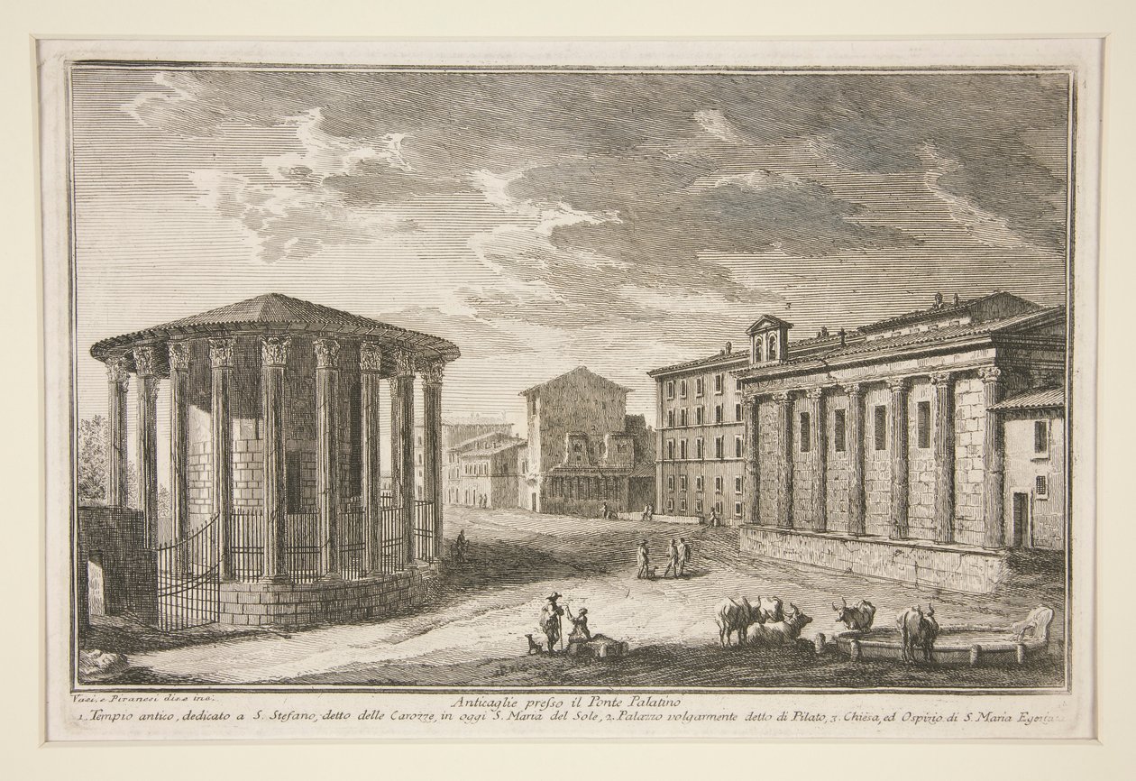 Ruines près du Ponte Palatino - Giuseppe Vasi