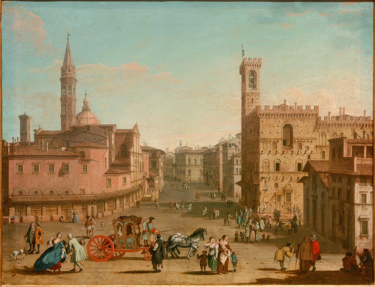 La Piazza San Firenze - Giuseppe Zocchi