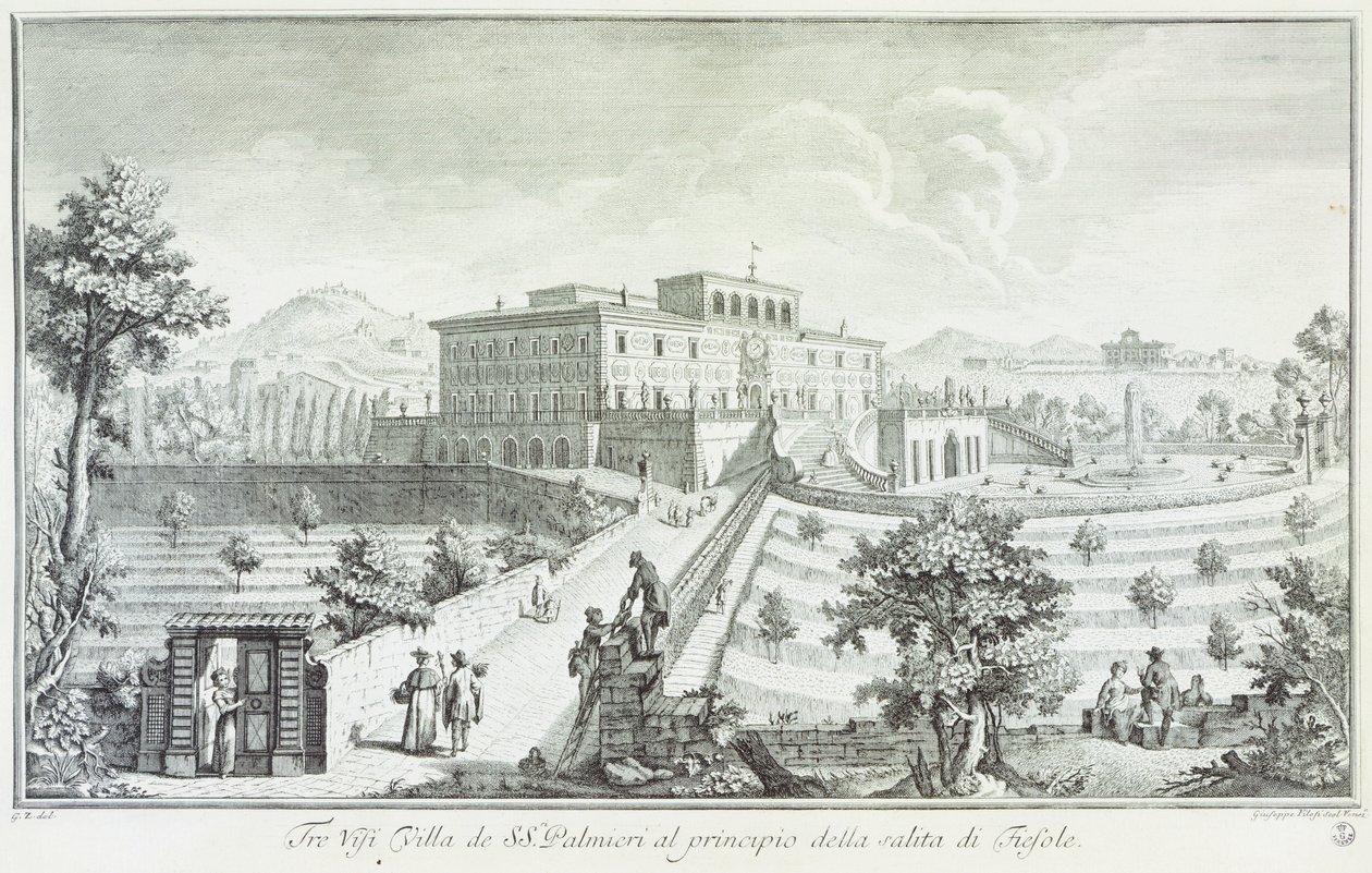 Villa Palmieri à Fiesole - Giuseppe Zocchi