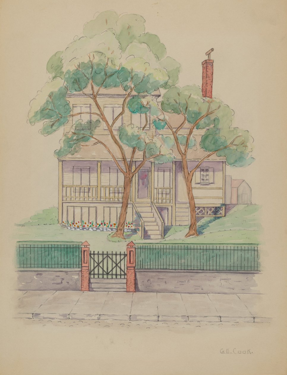 Maison Stewart, vers 1936 - Gladys Cook