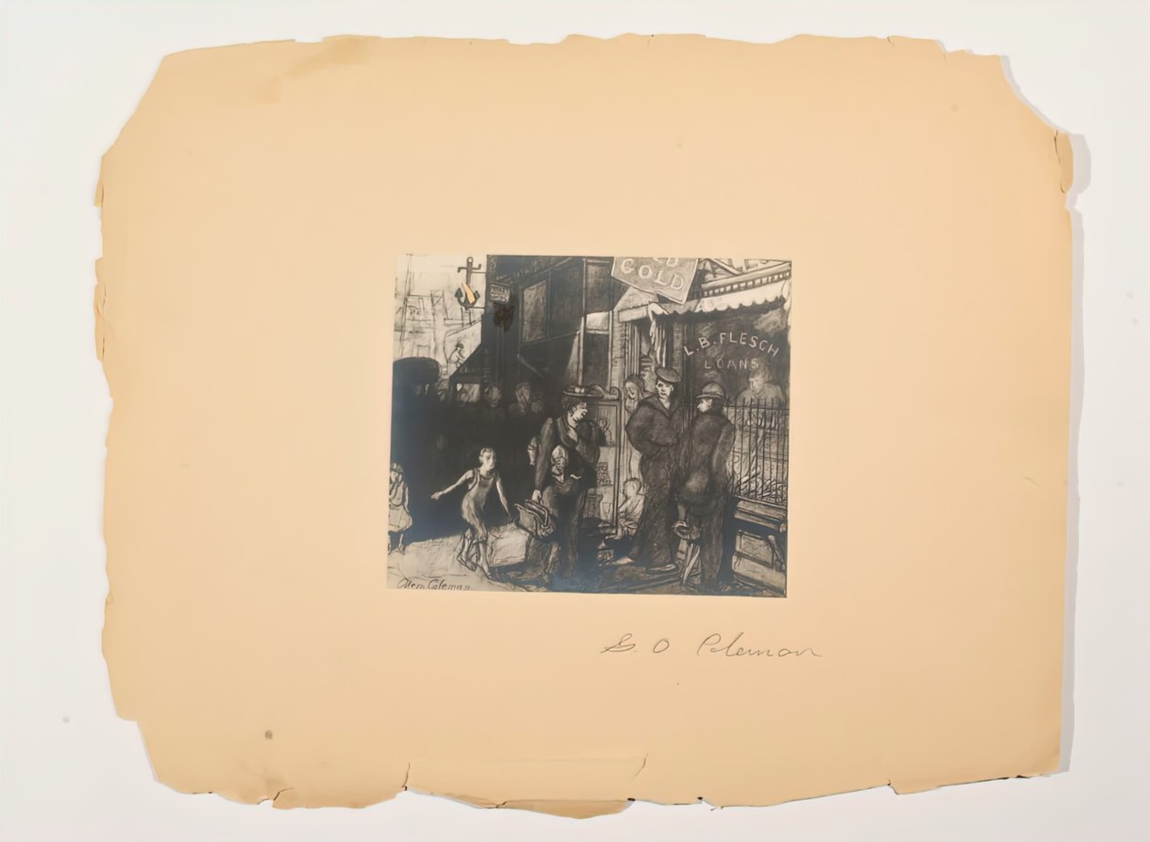 Scènes de la vie des gens, Portfolio Sans titre, vers 1905-1906 - Glenn O Coleman