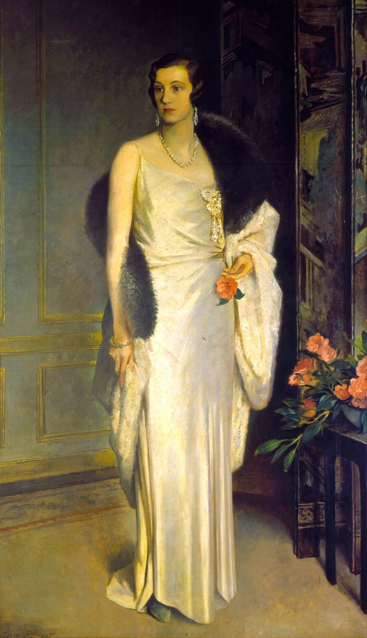 Portrait de Loelia, duchesse de Westminster, maintenant Lady Lindsay - Glyn Warren Philpot
