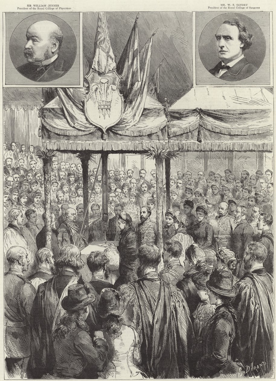 La Reine pose la première pierre de la nouvelle salle d