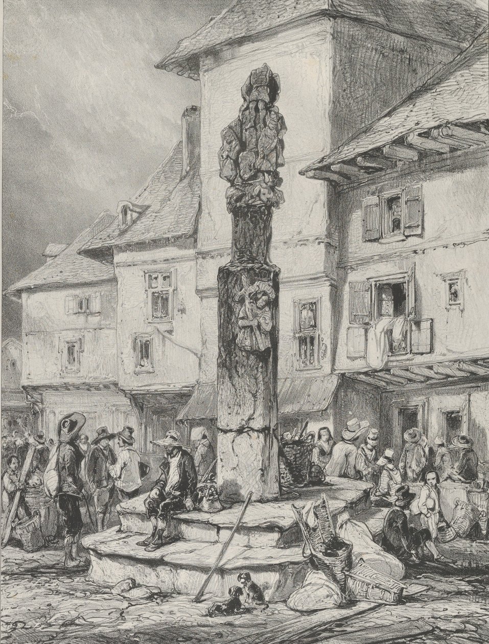 Croix de Chaudesaigues, 1831 - Godefroy Engelmann