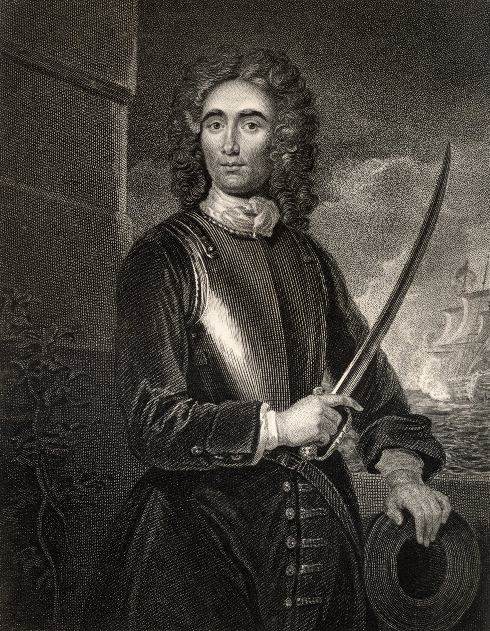 John Benbow, gravé par W.T. Mote, de 