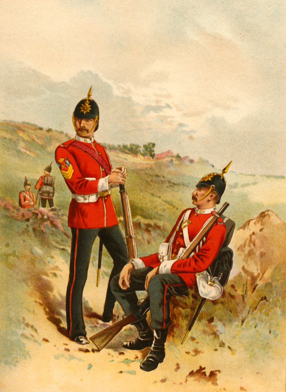 Le 57ème - Middlesex du duc de Cambridge, 1890 - Godfrey Douglas Giles