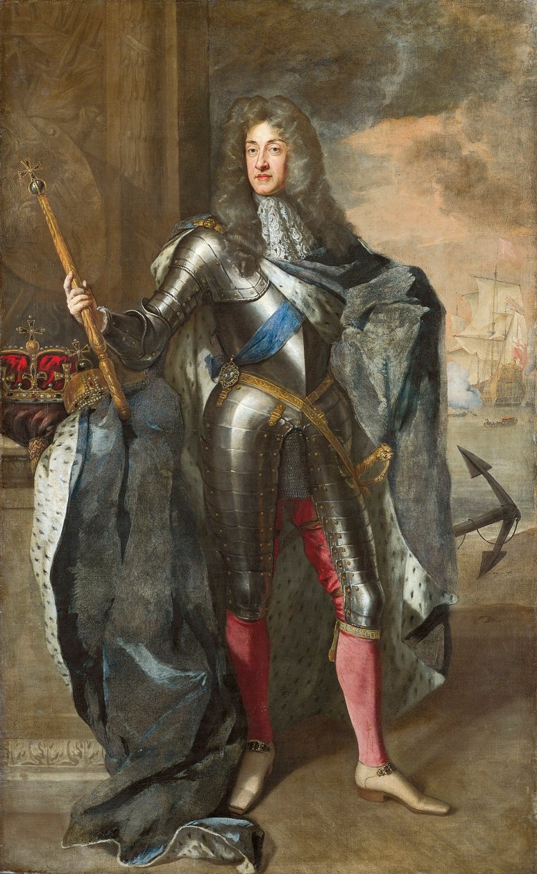 Royaume-Uni, Angleterre, Londres, Portrait du roi George Ier de Grande-Bretagne (1660-1727) - Godfrey Kneller
