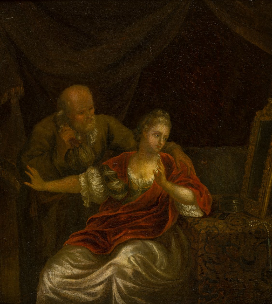 Une offre rejetée, vers 1663-1706 - Godfried (after) Schalken or Schalcken