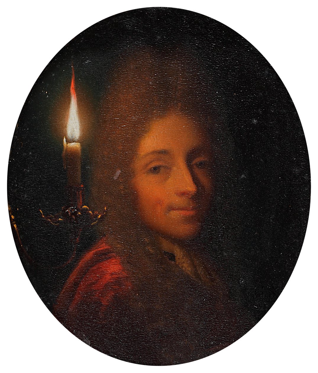 Autoportrait à la bougie allumée - Godfried Schalcken