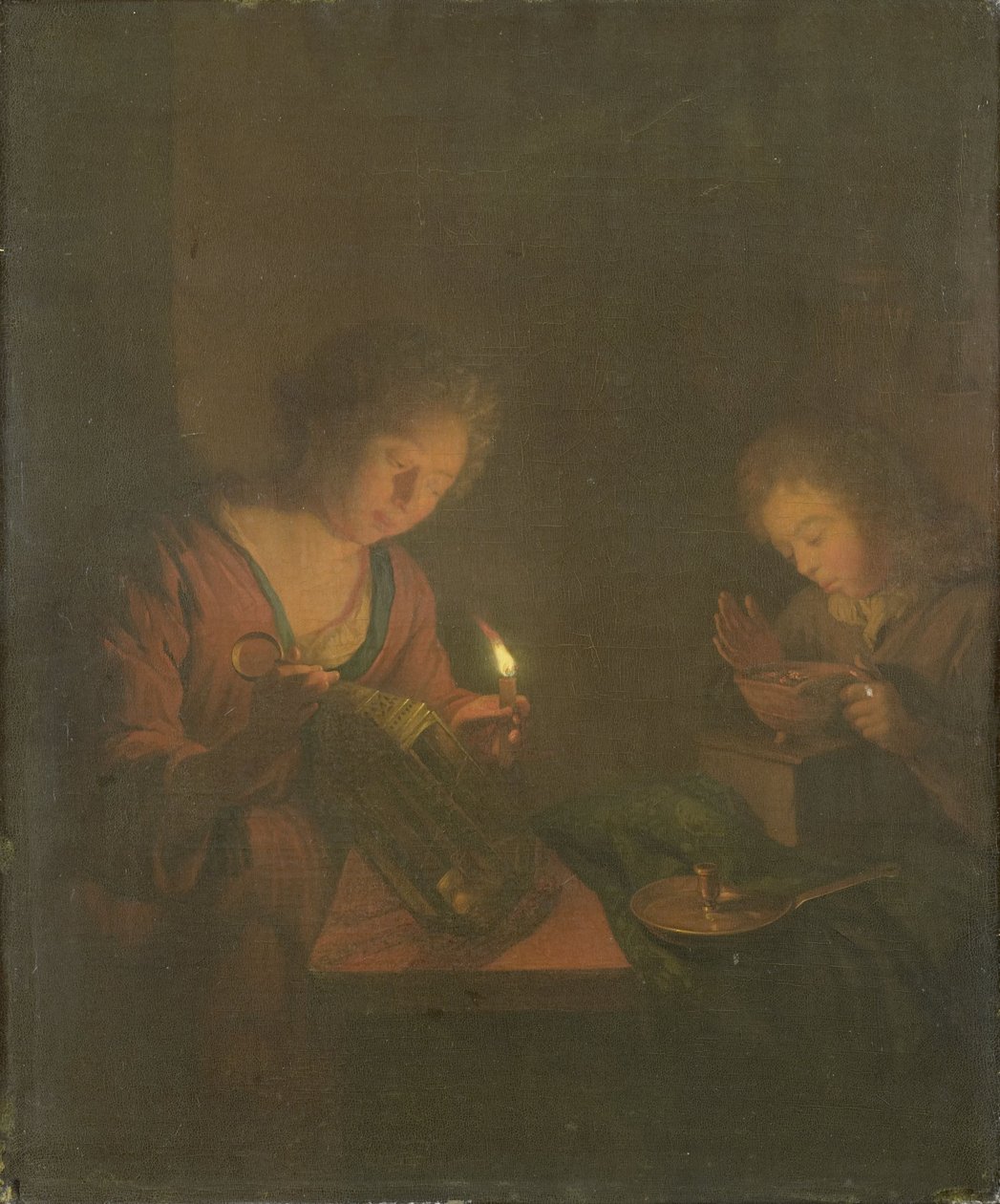 Feu et lumière - Godfried Schalken or Schalcken