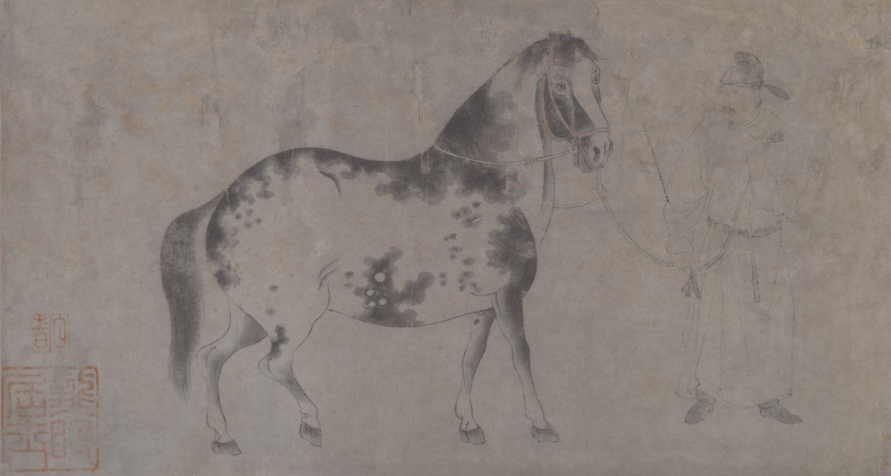Détail des cinq chevaux de tribut - Gonglin Li