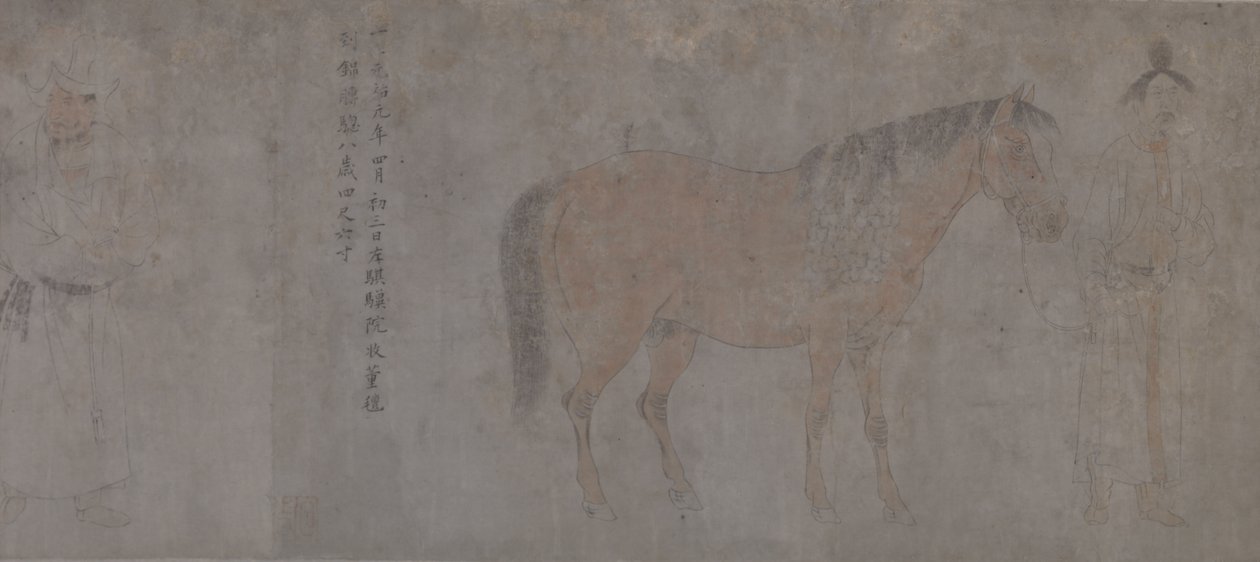 Détail des cinq chevaux de tribut - Gonglin Li